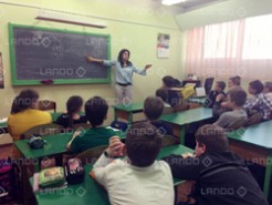 Irina Lando vadīja ātras iegaumēšanas nodarbības 88. skolā